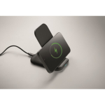 Suporte de carregamento s/ fios para telemóvel e carregamento USB-C 15W cor preto sexta vista