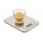 Balança digital de cozinha em aço inoxidável com ecrã até 5 kg cor prateado segunda vista