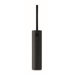 Powerbank alumínio reciclado com indicador de bateria e cabo 5.000mAh cor preto sétima vista
