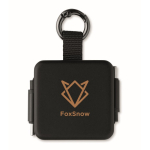 Cabo com porta-chaves e carregamento rápido entrada USB-C 100W cor preto vista principal