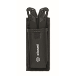 Kit de emergência 3 em 1 com rádio AM/FM e lanterna LED em saco térmico cor preto vista principal