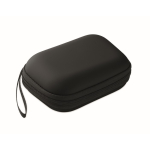Kit de emergência 3 em 1 com rádio AM/FM e lanterna LED em saco térmico cor preto