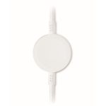 Cabo de carregamento e transferência de dados com carregador smartwatch cor branco quinta vista