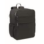 Mochila de viagem em nylon repelente à água com vários bolsos 20 L cor preto
