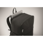 Mochila de viagem em nylon repelente à água com vários bolsos 20 L cor preto vista fotografia terceira vista