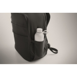 Mochila de viagem em nylon repelente à água com vários bolsos 20 L cor preto vista fotografia quarta vista