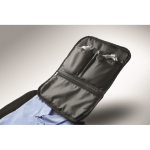 Mochila de viagem em nylon repelente à água com vários bolsos 20 L cor preto vista fotografia sétima vista