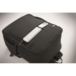 Mochila de viagem em nylon repelente à água com vários bolsos 20 L cor preto vista fotografia oitava vista