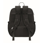 Mochila de viagem em nylon repelente à água com vários bolsos 20 L cor preto nona vista