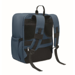 Mochila de viagem em nylon repelente à água com vários bolsos 20 L cor azul segunda vista