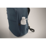 Mochila de viagem em nylon repelente à água com vários bolsos 20 L cor azul vista fotografia quarta vista