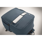 Mochila de viagem em nylon repelente à água com vários bolsos 20 L cor azul vista fotografia oitava vista