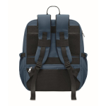 Mochila de viagem em nylon repelente à água com vários bolsos 20 L cor azul nona vista