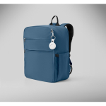 Mochila de viagem em nylon repelente à água com vários bolsos 20 L cor azul vista fotografia