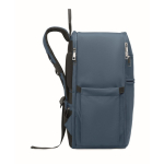Mochila de viagem em nylon repelente à água com vários bolsos 20 L cor azul
