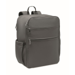 Mochila de viagem em nylon repelente à água com vários bolsos 20 L cor cinzento-escuro