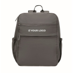 Mochila de viagem em nylon repelente à água com vários bolsos 20 L cor cinzento-escuro vista principal