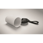 Copo térmico em aço inox reciclado com asa e sistema anti-fugas 400 ml cor branco vista fotografia terceira vista