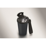 Copo térmico em aço inox reciclado com asa e sistema anti-fugas 400 ml cor azul-marinho vista fotografia segunda vista