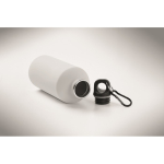 Garrafa de aço inoxidável reciclado antifugas 500 ml cor branco vista fotografia quarta vista