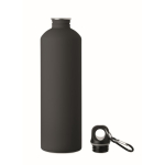 Garrafa de aço inoxidável reciclado com mosquetão 750 ml cor preto segunda vista