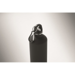 Garrafa de aço inoxidável reciclado com mosquetão 750 ml cor preto vista fotografia terceira vista