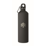 Garrafa de aço inoxidável reciclado com mosquetão 750 ml cor preto vista principal