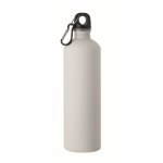 Garrafa de aço inoxidável reciclado com mosquetão 750 ml cor branco