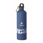 Garrafa de aço inoxidável reciclado com mosquetão 750 ml cor azul real segunda vista principal