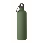 Garrafa de aço inoxidável reciclado com mosquetão 750 ml cor verde-escuro