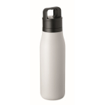 Garrafa térmica aço inoxidável reciclado com asa e tampa 500 ml cor branco oitava vista