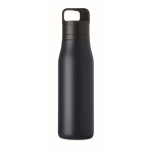 Garrafa térmica aço inoxidável reciclado com asa e tampa 500 ml cor azul-marinho quinta vista