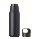 Garrafa térmica aço inoxidável reciclado com asa e tampa 500 ml cor azul-marinho sétima vista