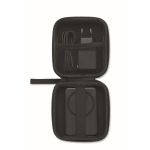 Conjunto de viagem com powerbank magnético 5.000mAh e carregador USB-C cor preto oitava vista