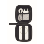 Conjunto de viagem com powerbank magnético 5.000mAh e carregador USB-C cor branco oitava vista