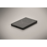 Powerbank magnética em alumínio reciclado com cabo e anel 5.000mAh cor preto vista fotografia quinta vista