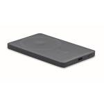 Powerbank magnética em alumínio reciclado com cabo e anel 5.000mAh cor azul-marinho