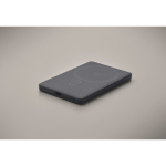 Powerbank magnética em alumínio reciclado com cabo e anel 5.000mAh cor azul-marinho vista fotografia quinta vista