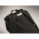 Mochila de nylon repelente à água compatível com portátil de 16” cor preto vista fotografia sexta vista