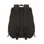 Mochila de nylon repelente à água compatível com portátil de 16” cor preto nona vista