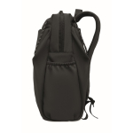 Mochila de nylon repelente à água compatível com portátil de 16” cor preto décima vista