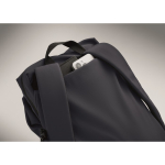 Mochila de nylon repelente à água compatível com portátil de 16” cor azul-marinho vista fotografia sexta vista