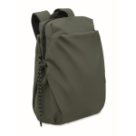 Mochila de nylon repelente à água compatível com portátil de 16” cor verde-escuro
