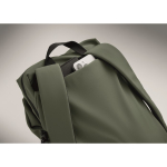 Mochila de nylon repelente à água compatível com portátil de 16” cor verde-escuro vista fotografia sexta vista
