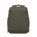 Mochila de nylon repelente à água compatível com portátil de 16” cor verde-escuro sétima vista