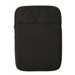 Capa para portátil em nylon acolchoado com bolso frontal 15'' cor preto