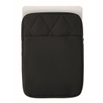 Capa para portátil em nylon acolchoado com bolso frontal 15'' cor preto