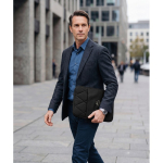 Capa para portátil em nylon acolchoado com bolso frontal 15'' cor preto terceira vista conjunto 2