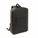 Mochila para portátil em RPET 600D com frente rígida 15'' cor preto