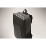 Mochila para portátil em RPET 600D com frente rígida 15'' cor preto vista fotografia quinta vista